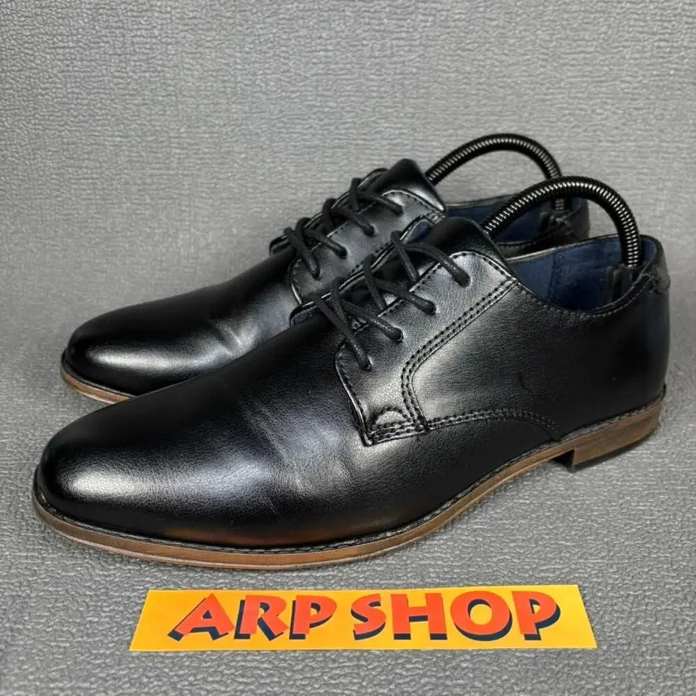 MIX N0 6 Buckley 8726036 Size 7M Kids Boys Black Oxford Casual Dress Shoes